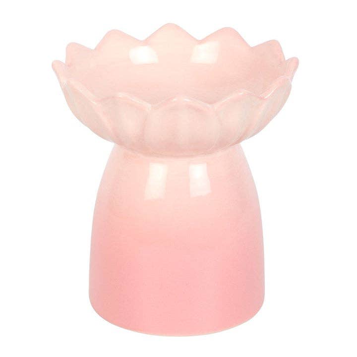 Wachsschmelzer mit rosa Seerose