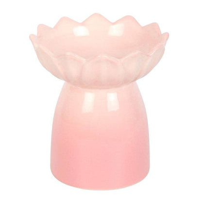 Wachsschmelzer mit rosa Seerose