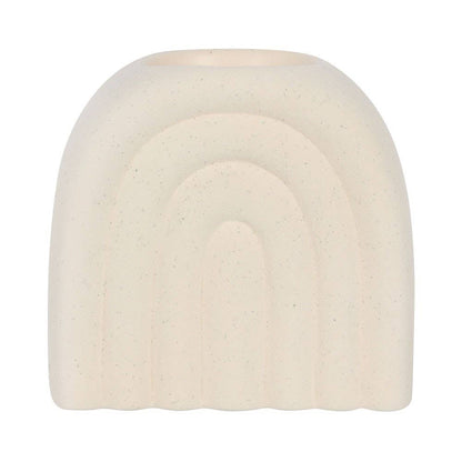 Minimalist Cream Speckle Arch Wachsschmelzer
