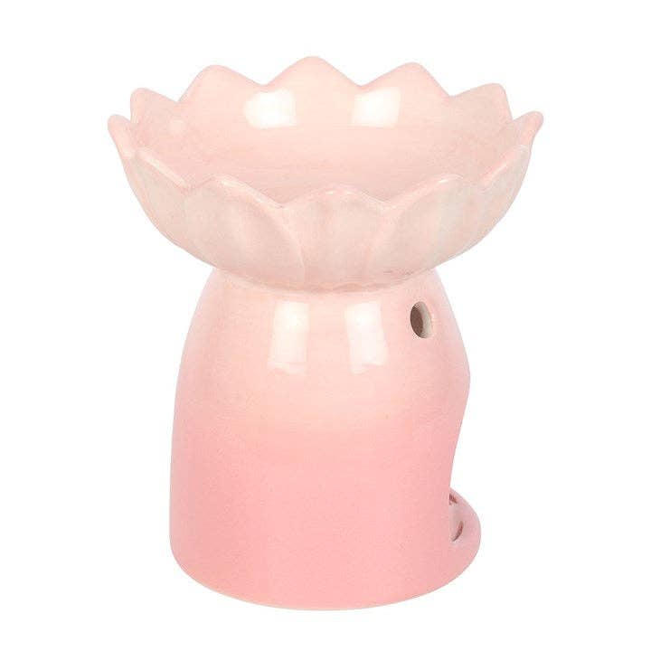 Wachsschmelzer mit rosa Seerose
