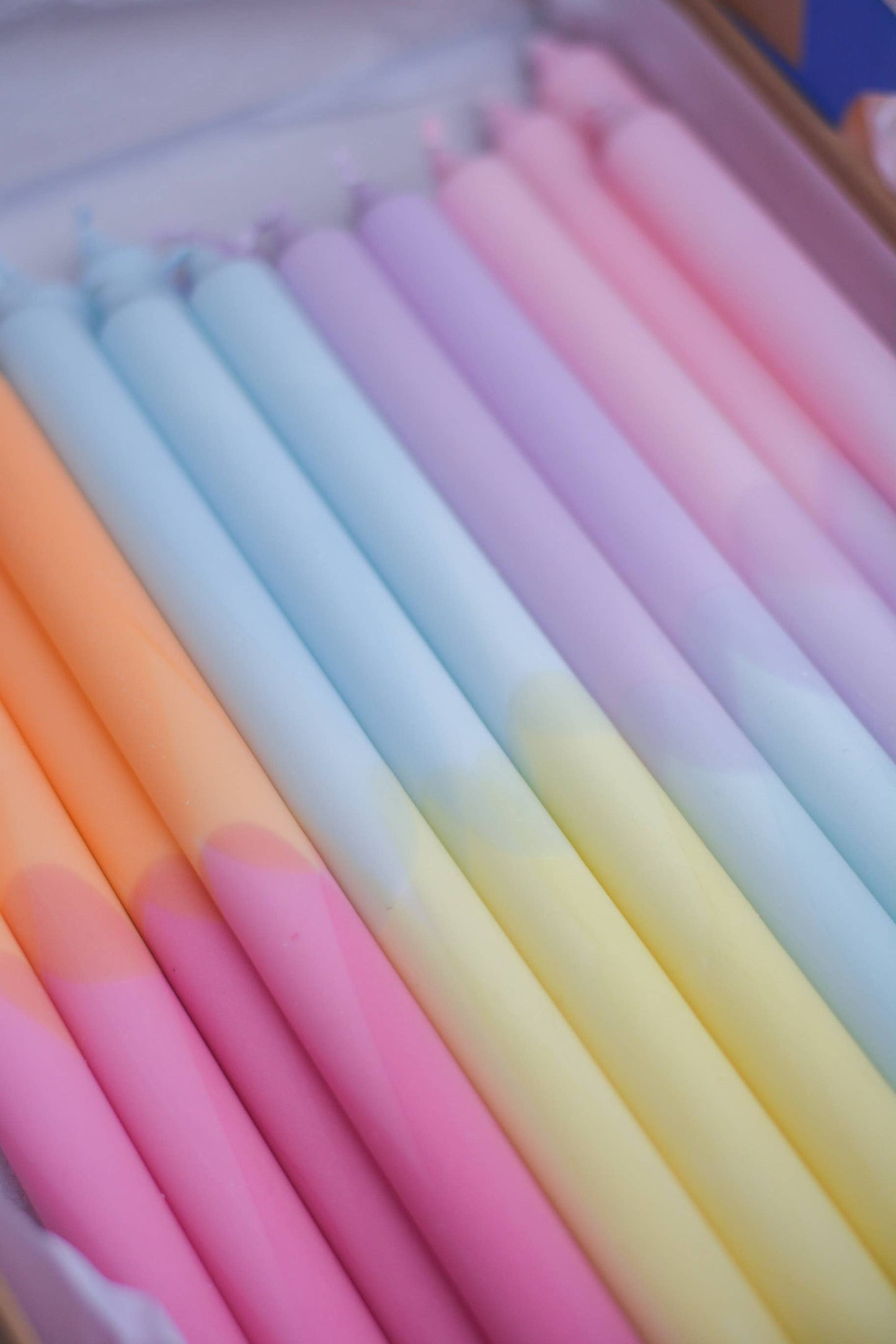 Spitzkerzen (35 cm lang) - Pastell Mix