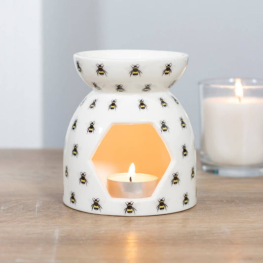 All Over Bee Print Wachsschmelzer